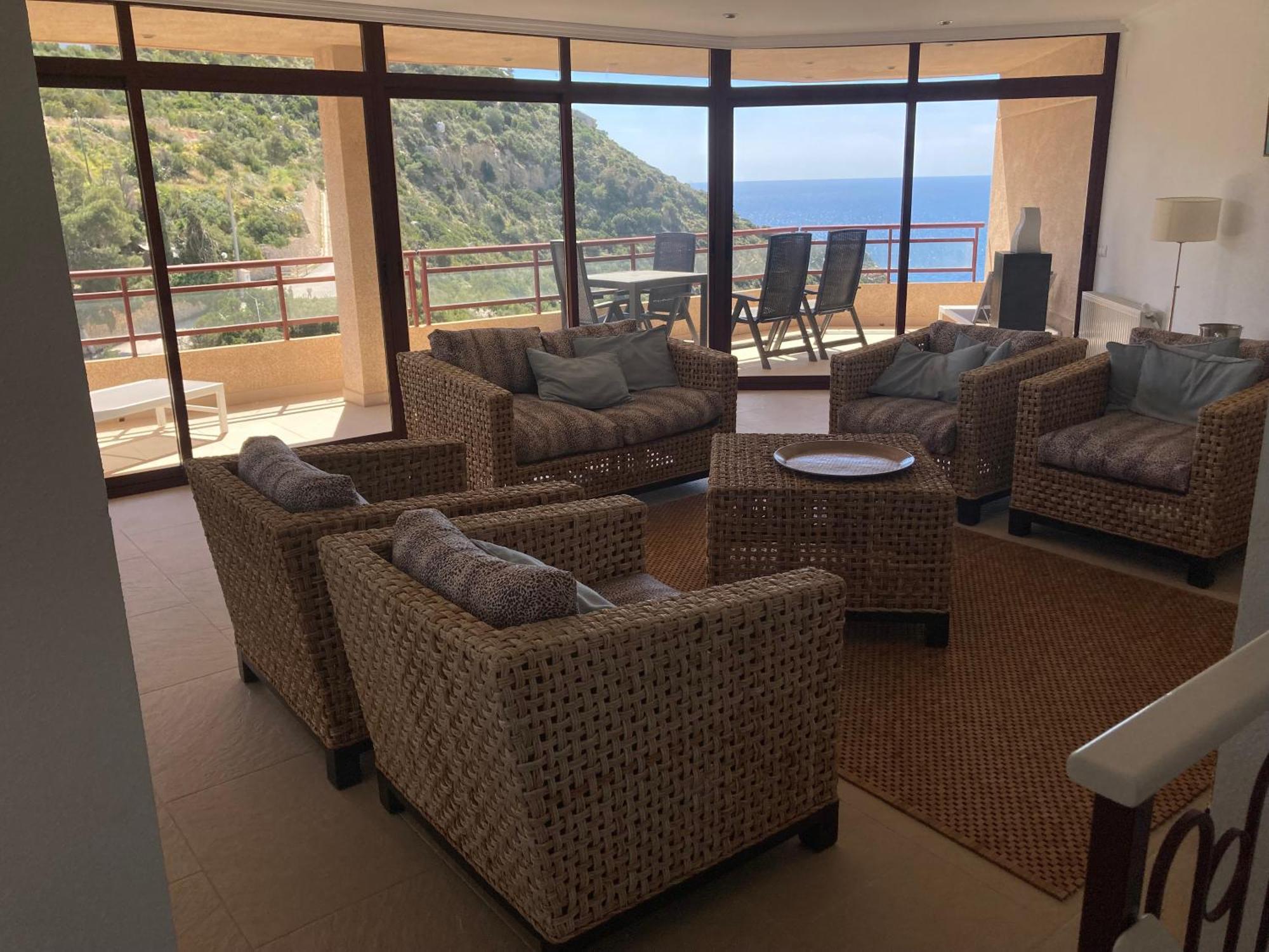 Atico Duplex Penthouse Rosa Marina Club Nautico Calpe Penon Sea View Appartement Buitenkant foto
